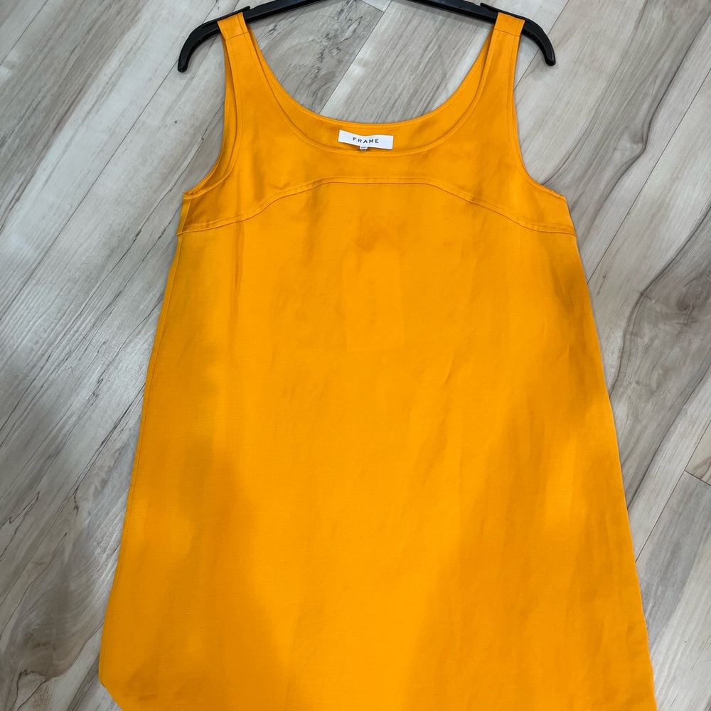 Frame Denim Yellow Mini Dress